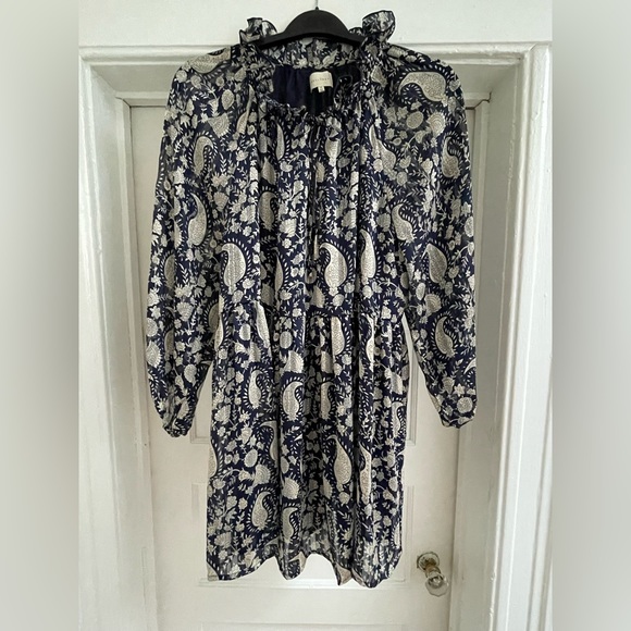 Melloday Women's Size 1X Paisley Lurex Tunic Dress NWOT - Picture 1 of 9